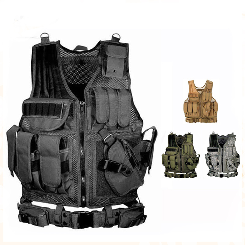 Hunting Outdoor Game - Chaleco táctico Molle ajustable, chalecos de