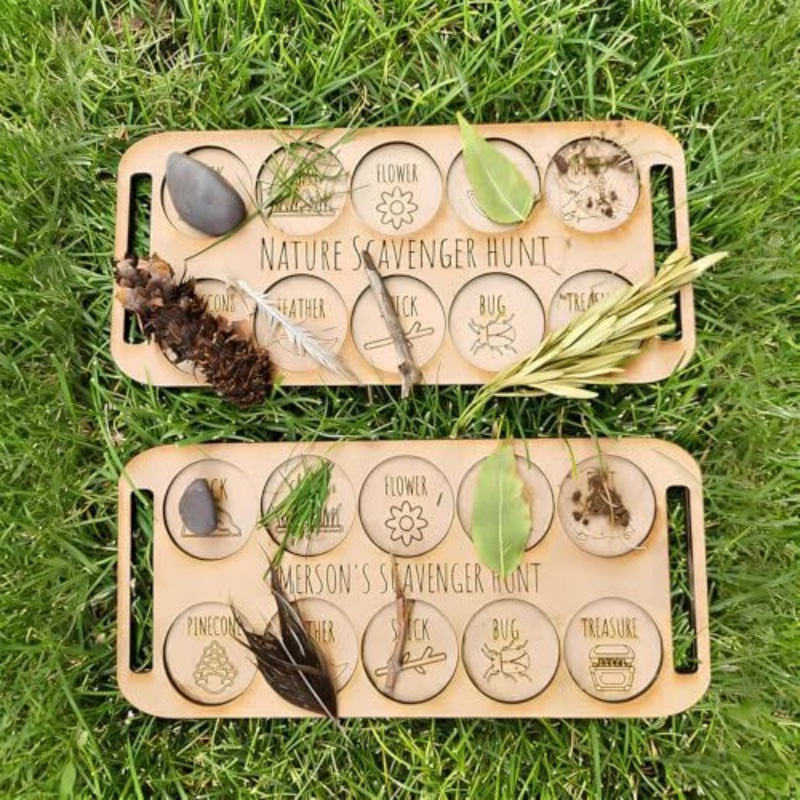 Outdoor Hunting Games For Kids - Tablero de Madera Portátil para Explorar